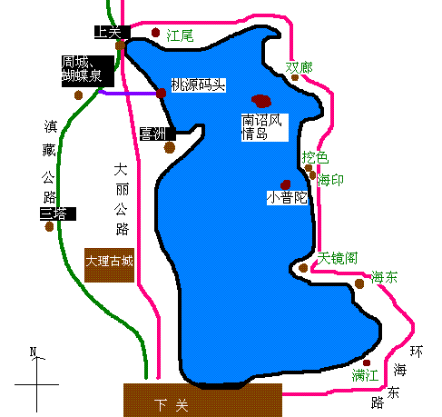 单骑环洱海 单骑环洱海